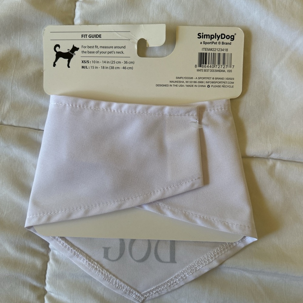 Black and White Bow Tie Pet Bandana - Picture 2 of 2